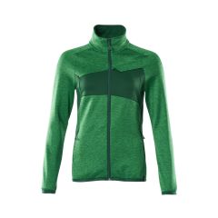 MASCOT 18153 Accelerate Fleece Jumper With Zipper - Womens - Grass Green/Green