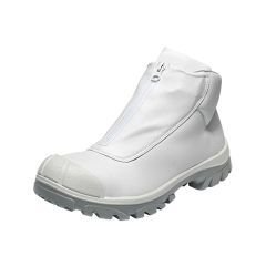 EMMA Vila Zip Covered Lace Safety Boots - S2, SRC - White