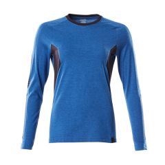 MASCOT 18391 Accelerate T-Shirt, Long-Sleeved - Womens - Azure Blue/Dark Navy