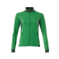MASCOT 18494 Accelerate Sweatshirt With Zipper - Womens - Grass Green/Green