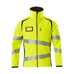 MASCOT 19002 Accelerate Safe Softshell Jacket - Mens - Hi-Vis Yellow/Black