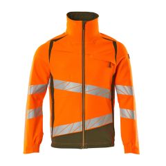 MASCOT 19009 Accelerate Safe Jacket - Mens - Hi-Vis Orange/Moss Green