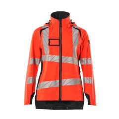 MASCOT 19011 Accelerate Safe Outer Shell Jacket - Womens - Hi-Vis Red/Dark Navy