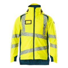 MASCOT 19035 Accelerate Safe Winter Jacket - Mens - Hi-Vis Yellow/Dark Petroleum