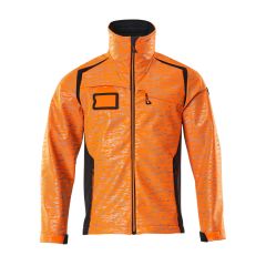 MASCOT 19202 Accelerate Safe Softshell Jacket - Mens - Hi-Vis Orange/Dark Navy