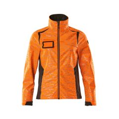 MASCOT 19212 Accelerate Safe Softshell Jacket - Womens - Hi-Vis Orange/Dark Anthracite