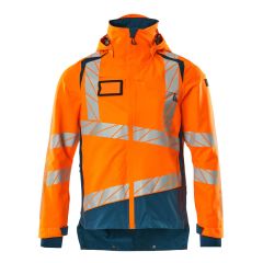 MASCOT 19301 Accelerate Safe Outer Shell Jacket - Mens - Hi-Vis Orange/Dark Petroleum