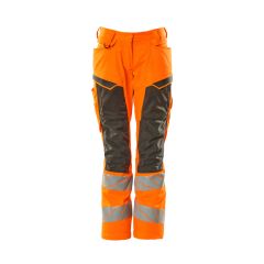 MASCOT 19578 Accelerate Safe Trousers With Kneepad Pockets - Womens - Hi-Vis Orange/Dark Anthracite