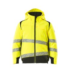 MASCOT 19935 Accelerate Safe Winter Jacket For Children - Kids - Hi-Vis Yellow/Black