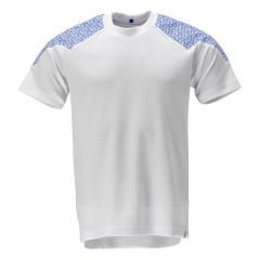 Mascot 20082 Short Sleeve T-Shirt - Food & Care - White/Azure Blue
