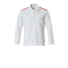 Mascot 20254 Food & Care Jacket - Mens - White/Traffic Red