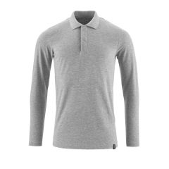 MASCOT 20483 Crossover Polo Shirt, Long-Sleeved - Mens - Grey-Flecked