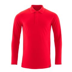 MASCOT 20483 Crossover Polo Shirt, Long-Sleeved - Mens - Traffic Red