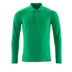 MASCOT 20483 Crossover Polo Shirt, Long-Sleeved - Mens - Grass Green