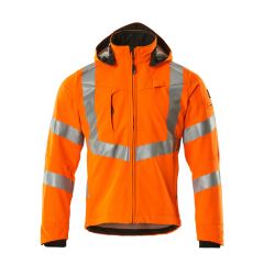 MASCOT 20502 Blackpool Safe Supreme Softshell Jacket - Mens - Hi-Vis Orange