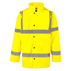 Hi Vis Motorway Jacket - EN471 Class 3 - Waterproof - Yellow