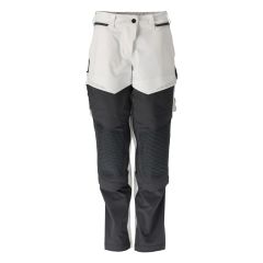 Mascot 22078 Trousers with Kneepad Pockets - Women's - White/Stone Grey