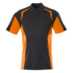 MASCOT 22083 Accelerate Safe Polo Shirt - Mens - Dark Navy/Hi-Vis Orange
