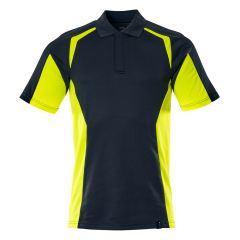 MASCOT 22083 Accelerate Safe Polo Shirt - Mens - Dark Navy/Hi-Vis Yellow