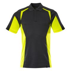 MASCOT 22083 Accelerate Safe Polo Shirt - Mens - Black/Hi-Vis Yellow