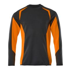 MASCOT 22084 Accelerate Safe Sweatshirt - Mens - Dark Navy/Hi-Vis Orange