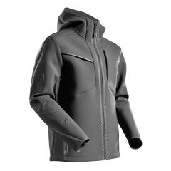 MASCOT 22086 Customized Softshell Jacket With Hood - Mens - Stone Grey