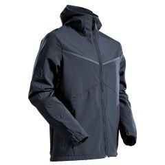 MASCOT 22102 Customized Softshell Jacket With Hood - Mens - Dark Navy