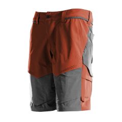 Mascot 22149 Ultimate Stretch Shorts - Mens - Autumn Red/Stone Grey