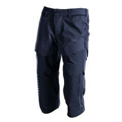 Mascot 22249 3/4 Length Trousers with Kneepad Pockets - Mens - Dark Navy