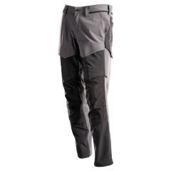 MASCOT 22379 Customized Trousers With Kneepad Pockets - Mens - Stone Grey/Black