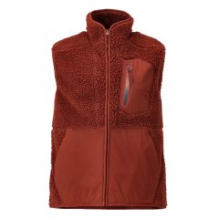 Mascot 22465 Pile Gilet with Zipper - Mens - Autumn Red