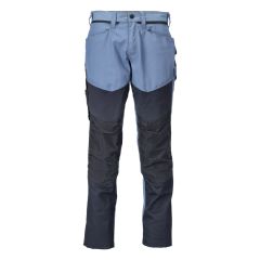 Mascot 22479 Trousers with Kneepad Pockets - Mens - Stone Blue/Dark Navy