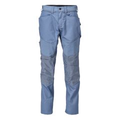 Mascot 22479 Trousers with Kneepad Pockets - Mens - Stone Blue