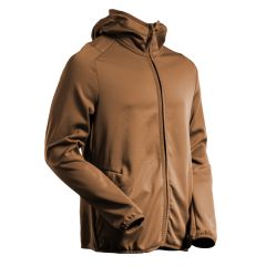 MASCOT 22586 Customized Fleece Jumper With Hood - Mens - Nut Brown