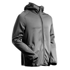 MASCOT 22586 Customized Fleece Jumper With Hood - Mens - Stone Grey
