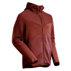 MASCOT 22603 Customized Fleece Hoodie With Zipper - Mens - Autumn Red