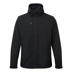 Fort Workwear Holkham Hooded Stretch Softshell Jacket - Waterproof - Black