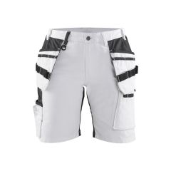 Blaklader 7171 Women's Painter Shorts With Stretch X1900 - White/Black