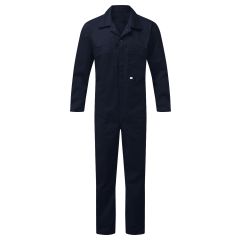 Fort Workwear 366 Zip Front Coverall - Polycotton 245gsm - Navy Blue