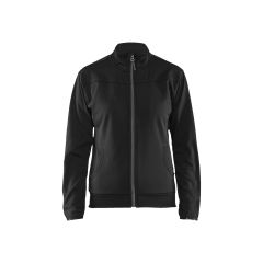 Blaklader 3394 Women's Sweatshirt With Full Zip - Black/Dark Grey