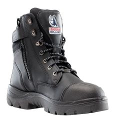 Steel Blue SOUTHERN CROSS Zip GraphTEC Safety Boots - S3, TPU - Black