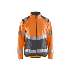 Blaklader 4877 Hi-Vis Softshell Jacket - Hi-Vis Orange/Mid Grey