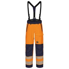 Tranemo 4305 VISION Hi-Vis Shell Trousers - Orange/Navy