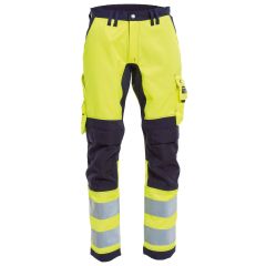 Tranemo 4320 VISION Hi-Vis Stretch Trousers - Yellow/Navy