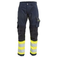 Tranemo 4321 VISION Hi-Vis Stretch Trousers - Yellow/Navy