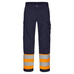 Tranemo 4324 VISION Hi-Vis Trousers - Orange/Navy