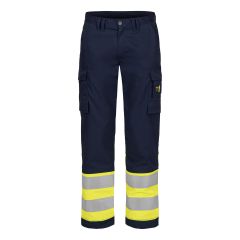 Tranemo 4324 VISION Hi-Vis Trousers - Yellow/Navy