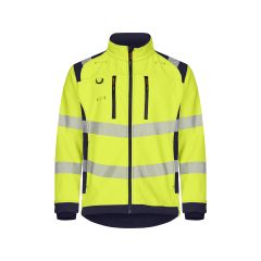 Tranemo 4332 VISION Hi-Vis Softshell Jacket - Yellow/Navy