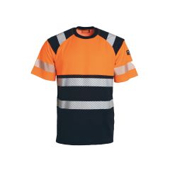 Tranemo 4371 VISION Hi-Vis T-shirt - Orange/Navy