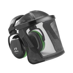 Hellberg Secure 1 Headband Ear Defenders with Nylon Mesh Visor| 44201-001